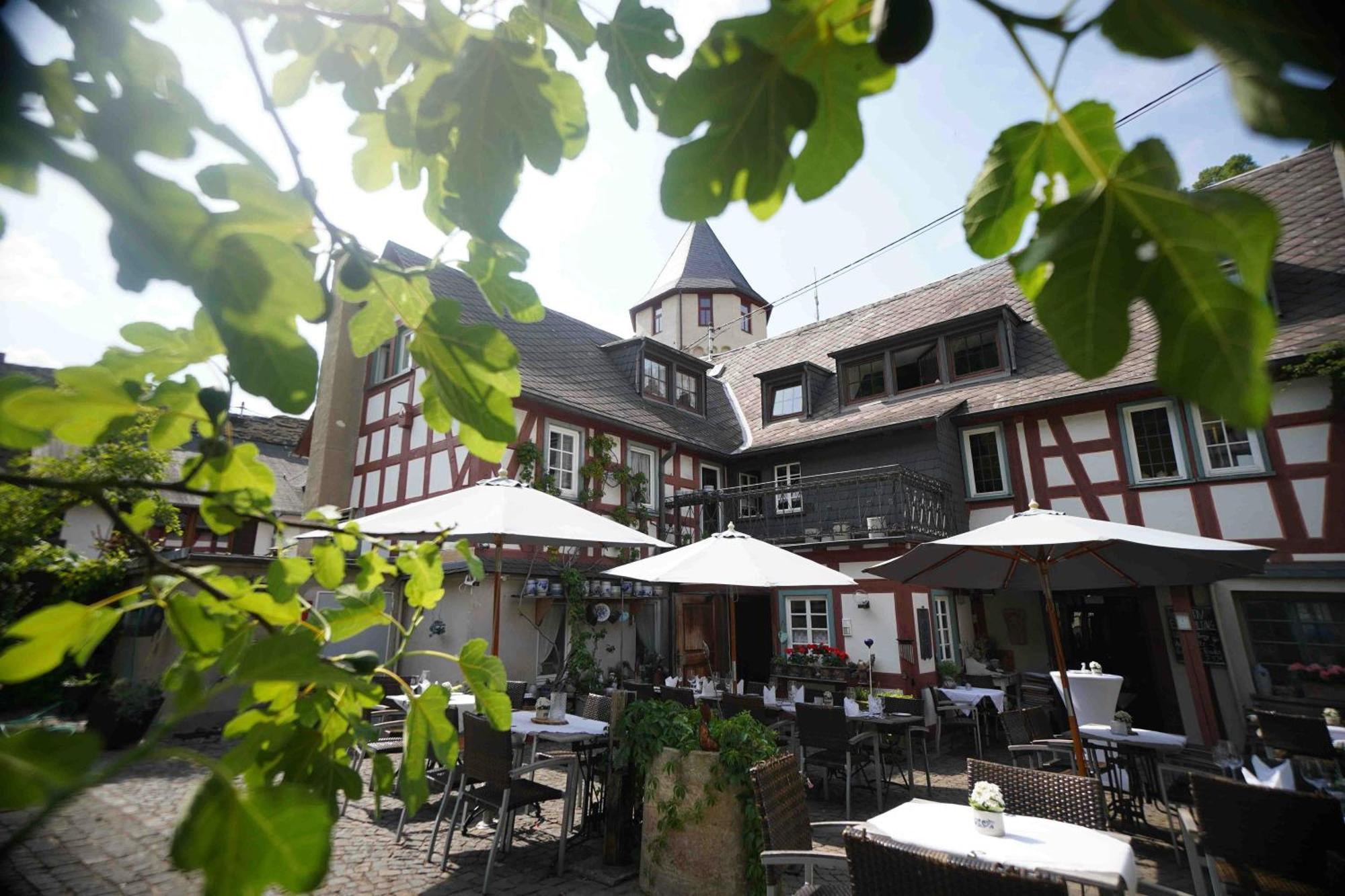 Landgasthof Zum Weissen Schwanen Braubach Exterior foto